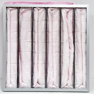 Synthetic Fiber Pocket Air Filter EPDM Gasket M6 With Clapboard